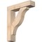 Ekena Millwork Funston Block Smooth Bracket w/ Offset Brace, Douglas Fir, 5 1/2"W x 22"D x 26"H BKT0604X22X26FST05SDF - alternate 1